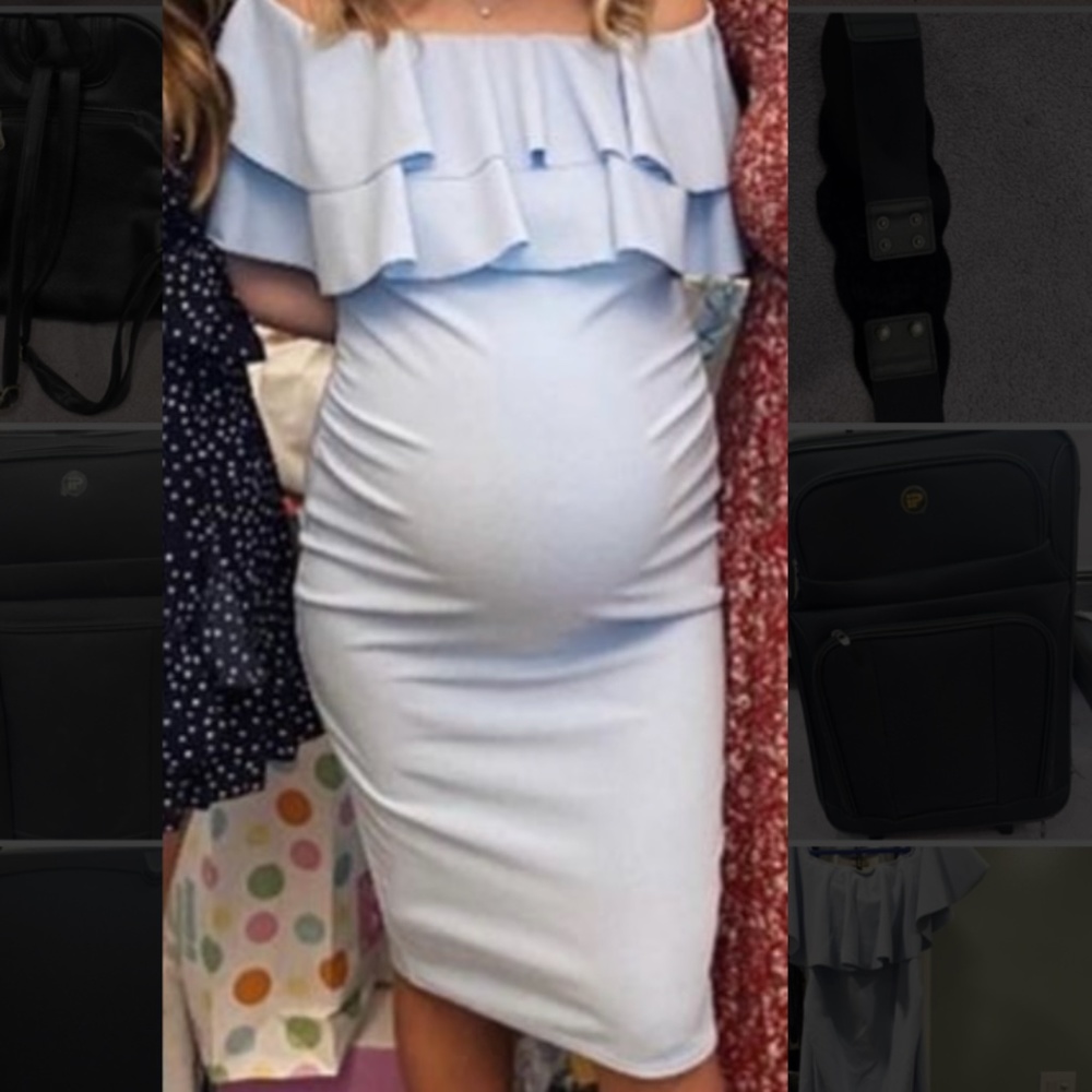 Strapless Maternity Dress